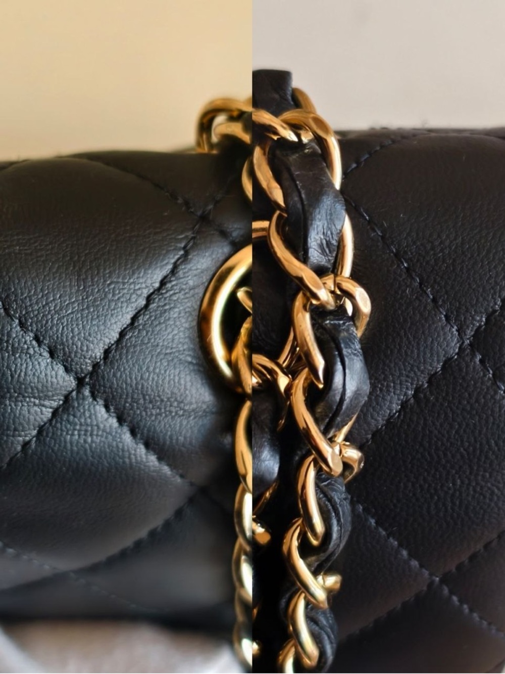 CHANEL Black Quilted Shoulder Bag with Gold Hardware - Picture 14 of 16